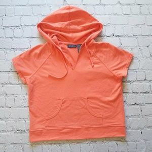 Catalina Comfy Crop Salmon Hoodie Sz M
